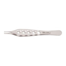 Adson Dressing Forceps - 12cm, Fenestrated Handles