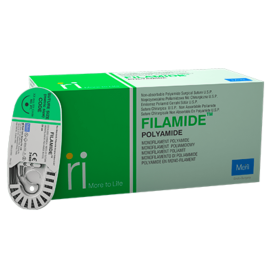 Filamide Polymide 4-0, 19mm, 60cm,  Cut 3/8