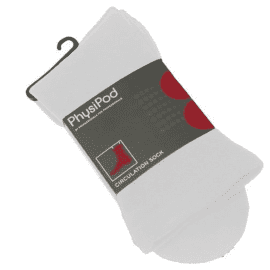 White Circulation Socks - Medium